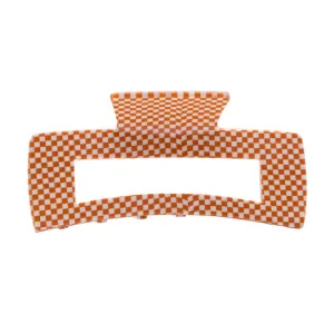 BOMBSHELL CLIP ORANGE CHECKER