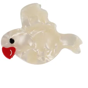 Bow's by St?r Parrot Hair Clip - Off-White