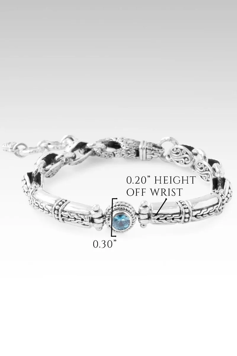 Brave Faith Bracelet? in Blue Zircon