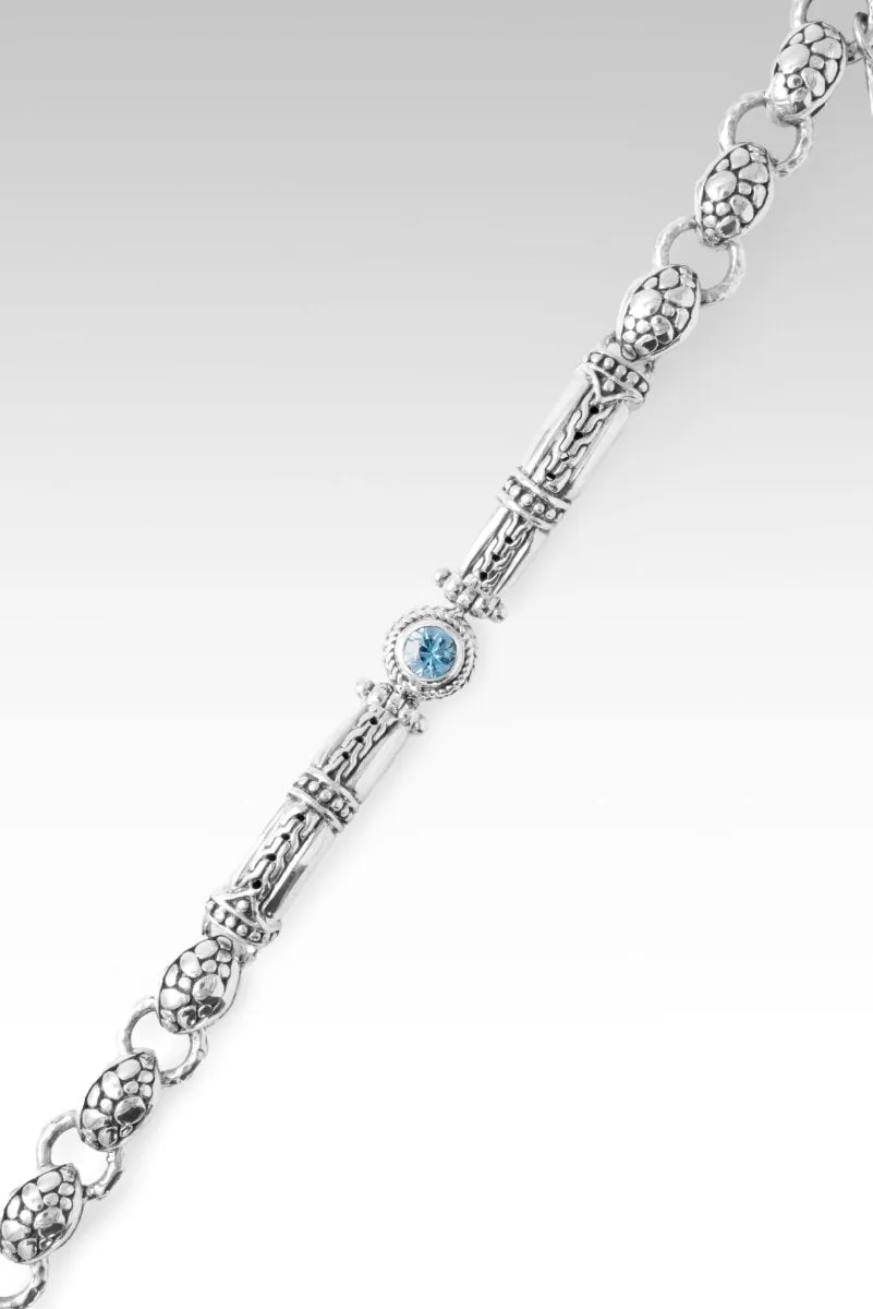 Brave Faith Bracelet? in Blue Zircon