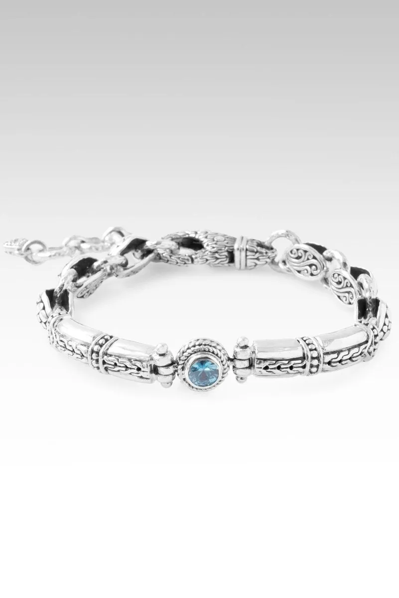Brave Faith Bracelet? in Blue Zircon