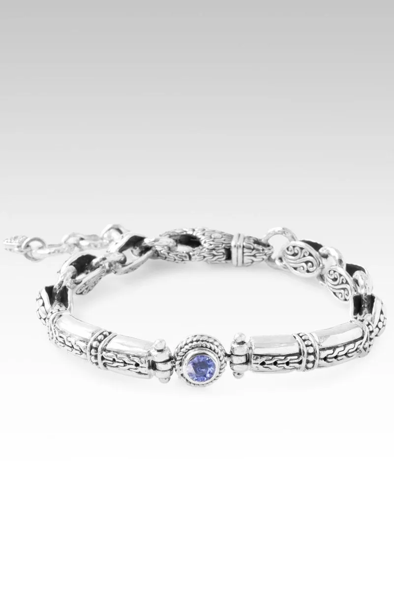 Brave Faith Bracelet? in Tanzanite