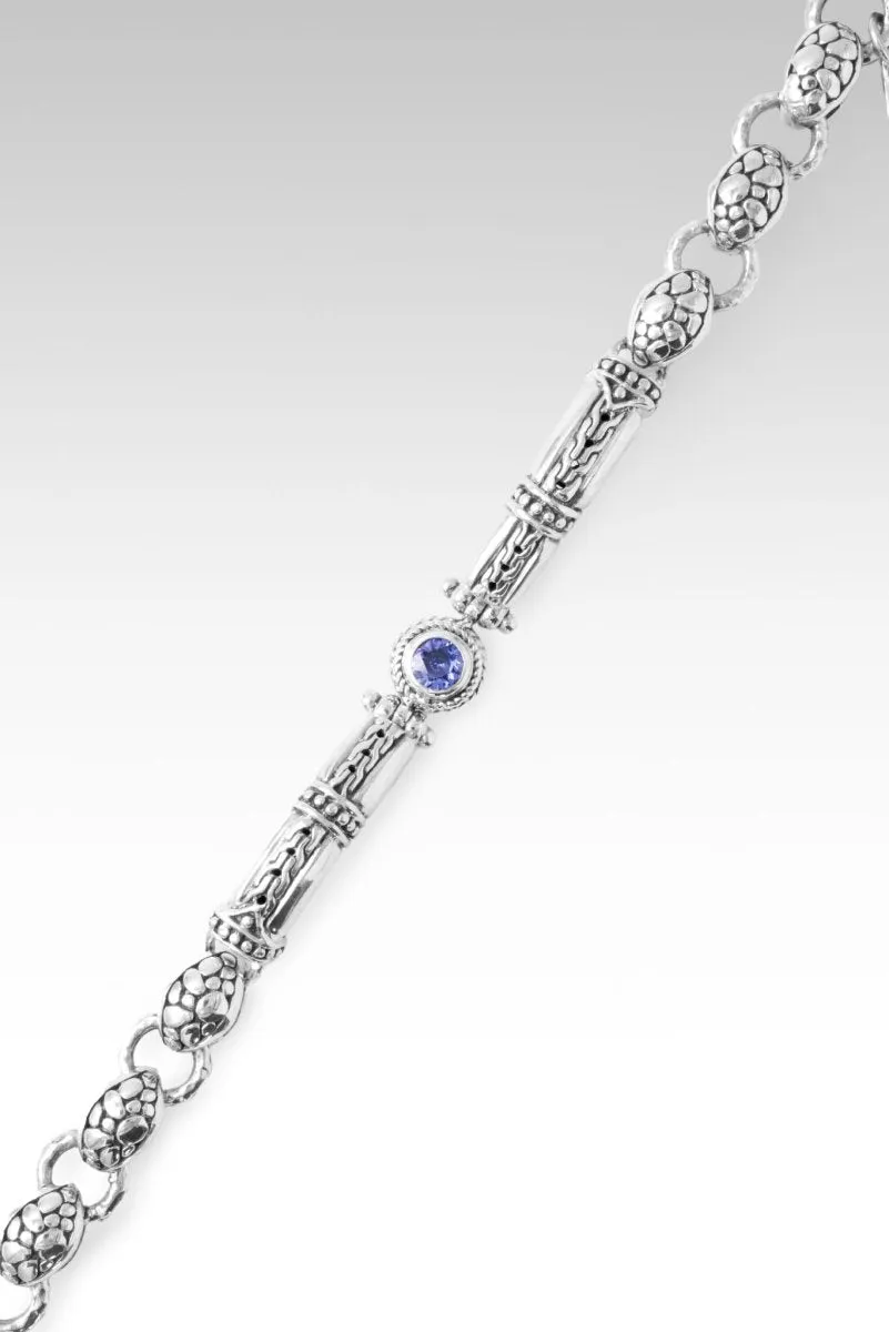 Brave Faith Bracelet? in Tanzanite