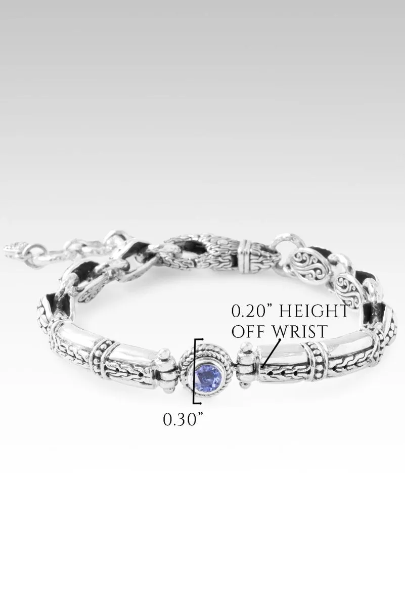 Brave Faith Bracelet? in Tanzanite