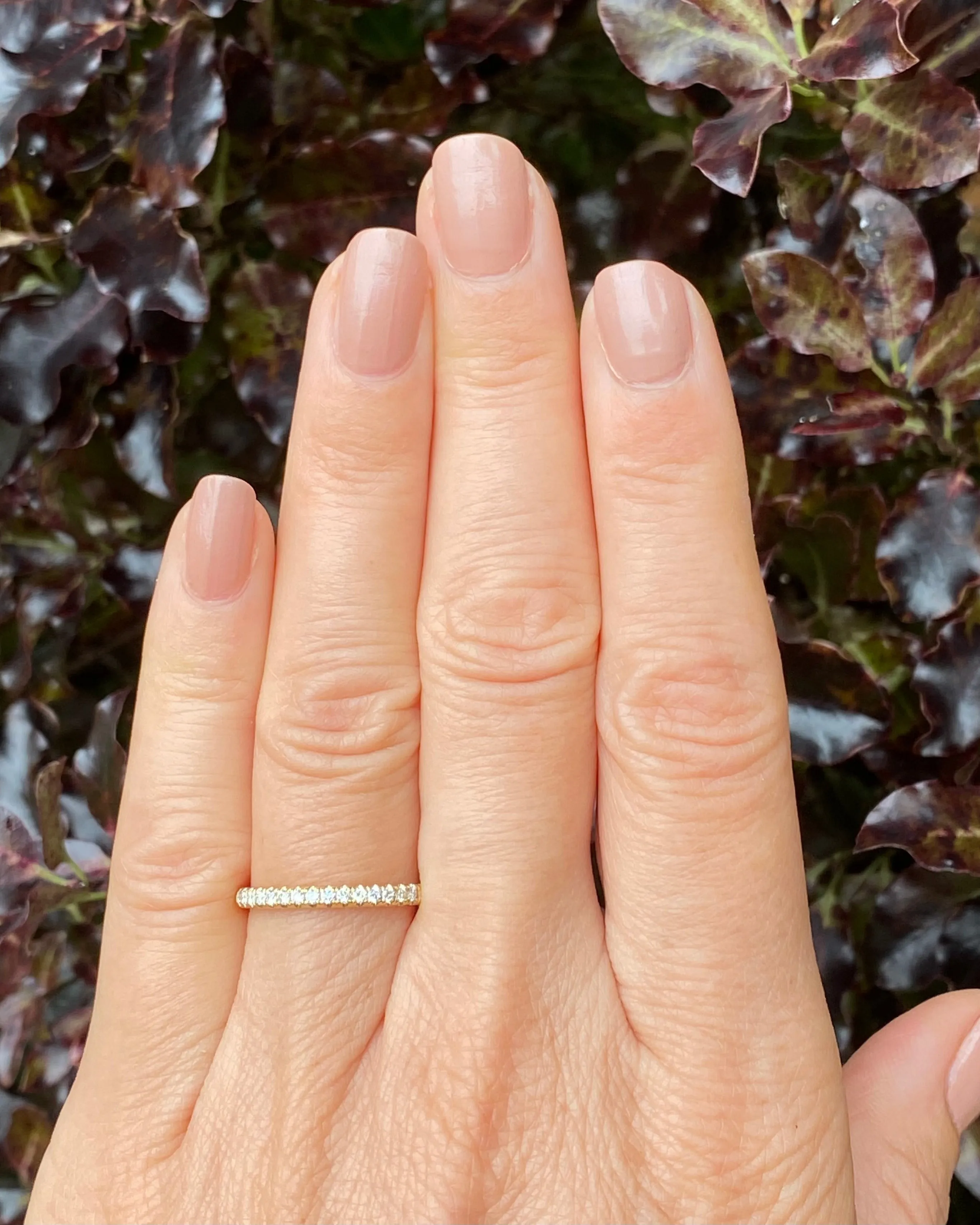 Brilliant Cut Diamond Half Eternity Wedding Ring 0.24ct 18ct Yellow Gold