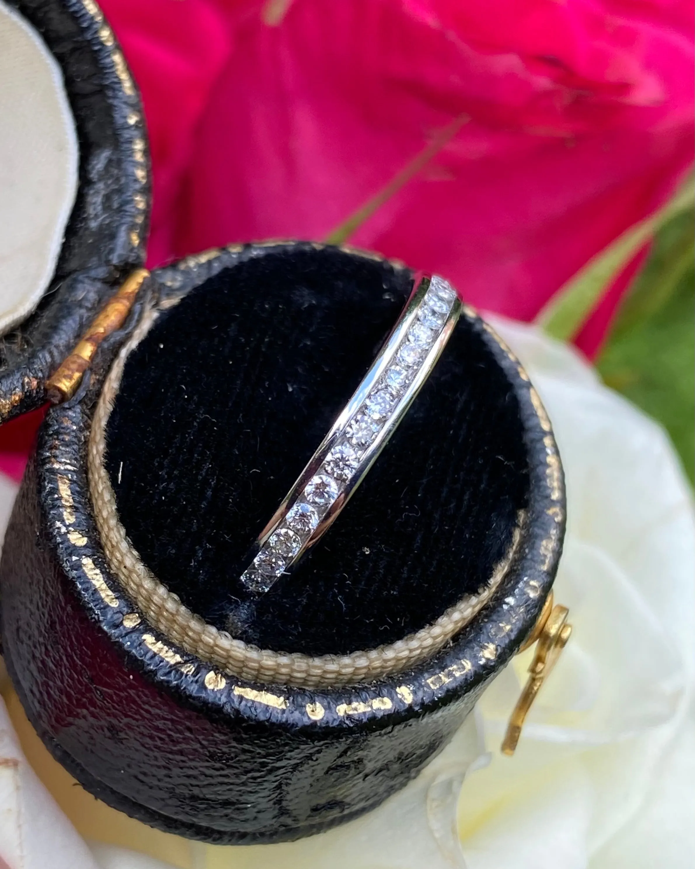 Brilliant Cut Diamond Half Eternity Wedding Ring 0.33ct Platinum