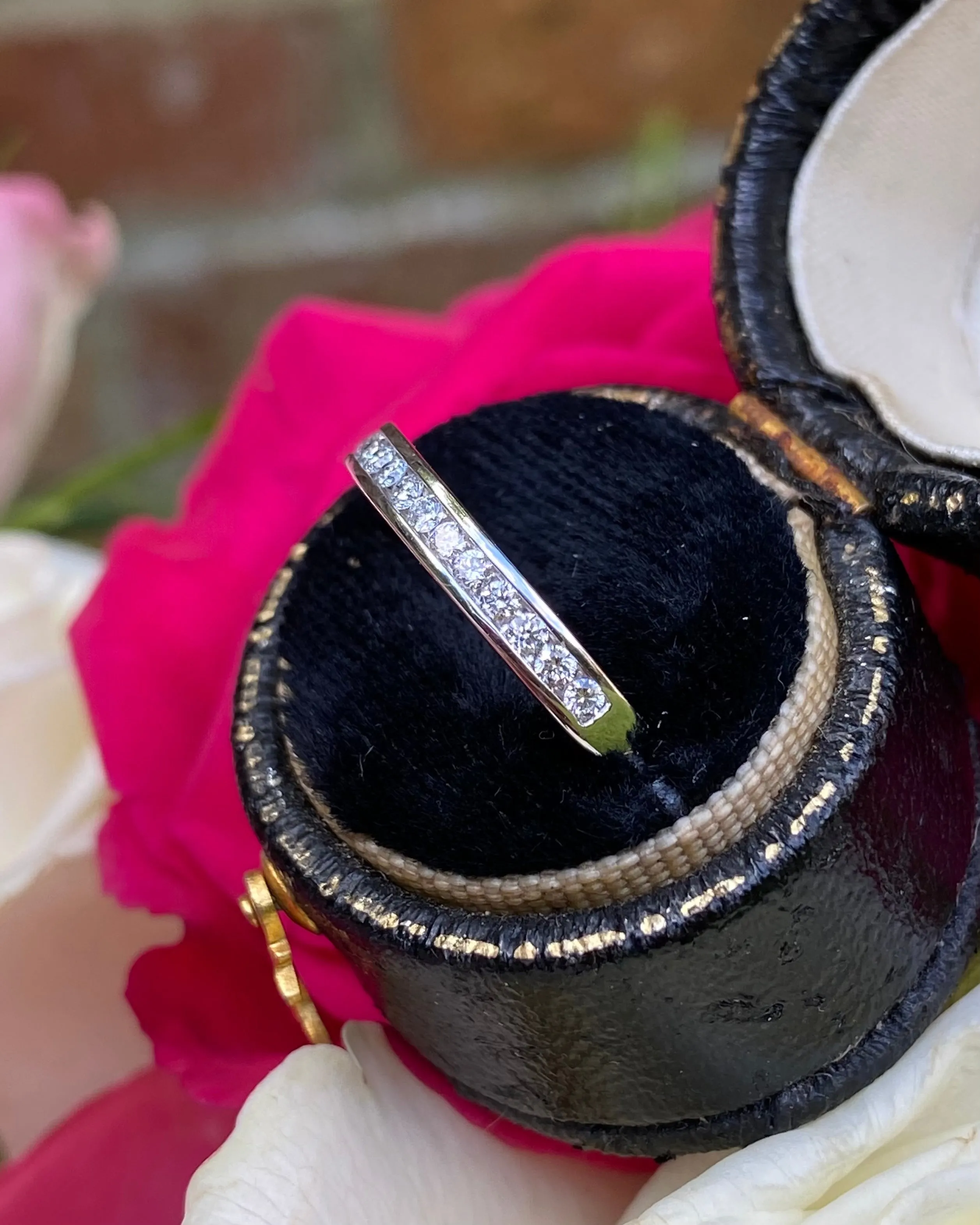 Brilliant Cut Diamond Half Eternity Wedding Ring 0.33ct Platinum