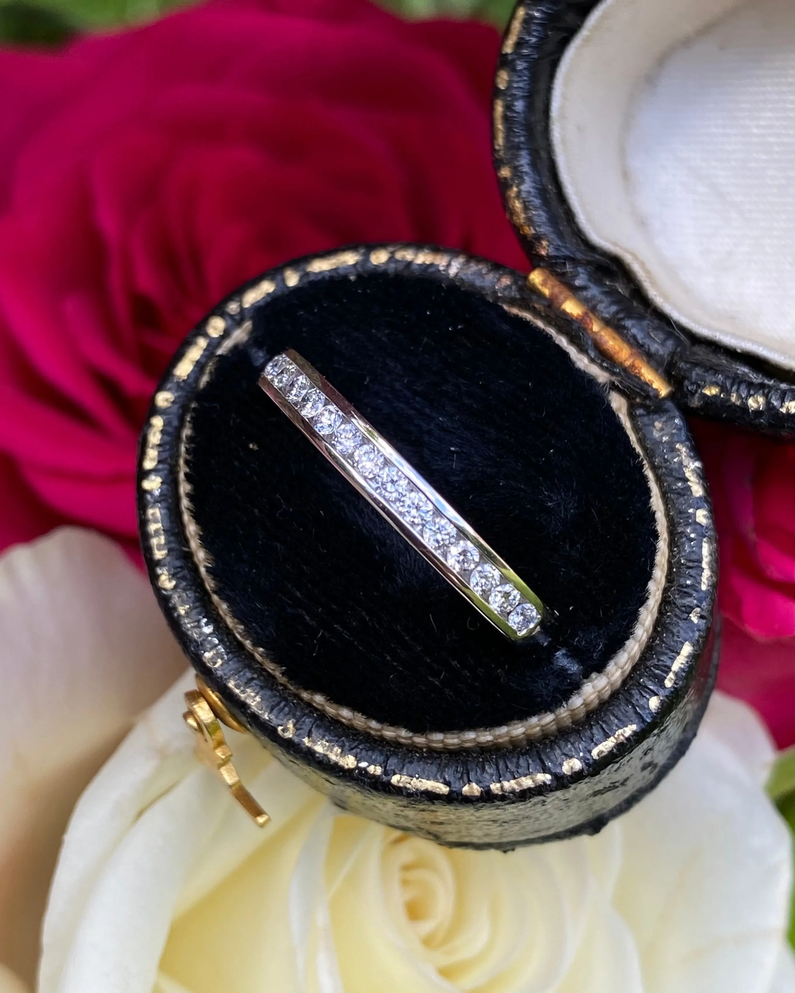 Brilliant Cut Diamond Half Eternity Wedding Ring 0.33ct Platinum