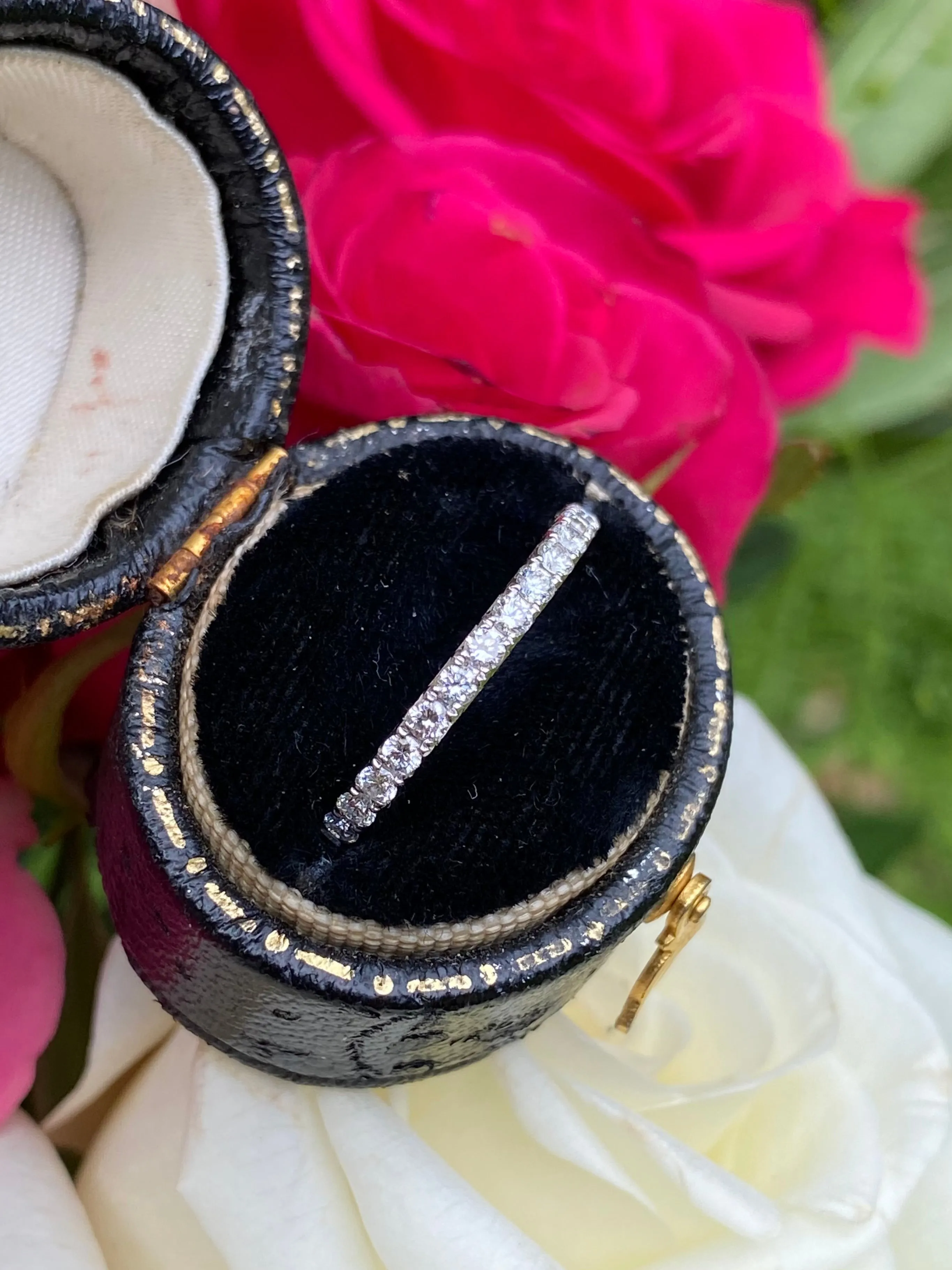 Brilliant Cut Diamond Half Eternity Wedding Ring 0.37ct 18ct White Gold