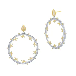 Brooklyn In Bloom Open Hoop Earrings