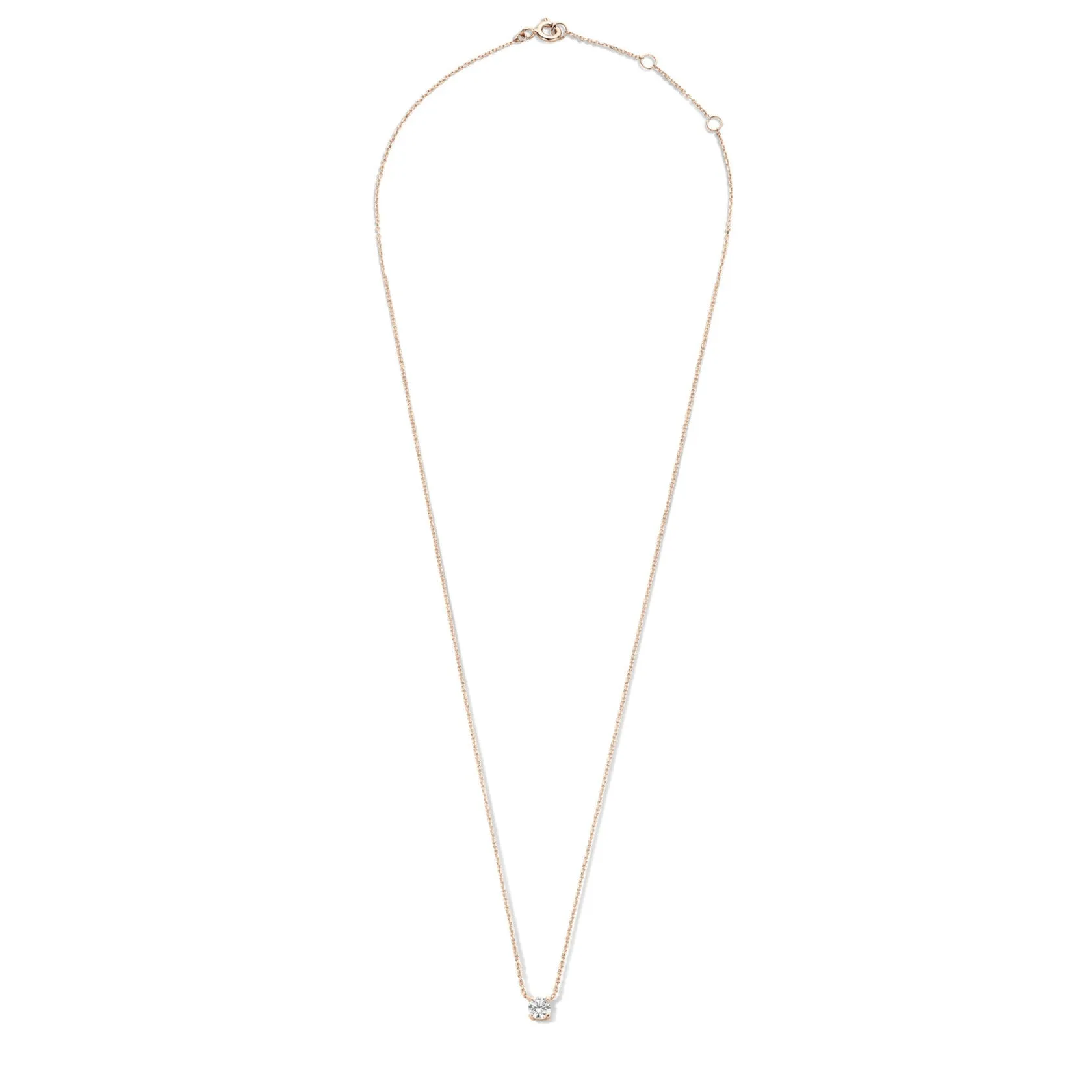 Cadeau d'Isabel 14 karat rose gold necklace & bracelet with zirconia