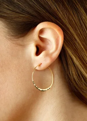 Carla Corp | Twist Hammered 14KG Hoop