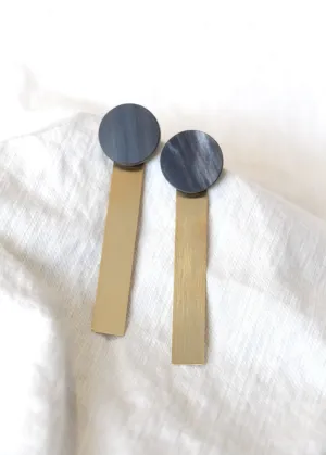 CATH?S | Round Horn   Bronze Earrings