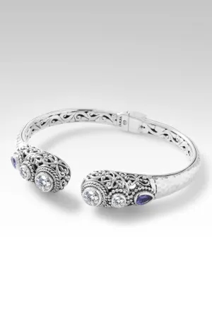 Cheerful Heart Tip-to-Tip Bracelet? in Moissanite & Tanzanite