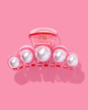 Claw Clip - Pink Acrylic   Pearl