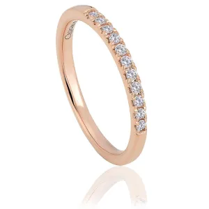 Clogau Timeless 9ct Rose Gold 0.16ct Diamond Wedding Ring