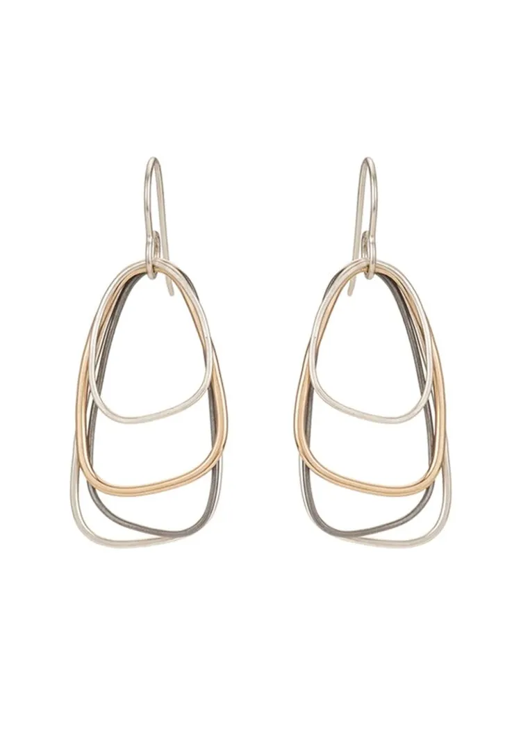 Colleen Mauer Designs | Multi Triangle Earrings