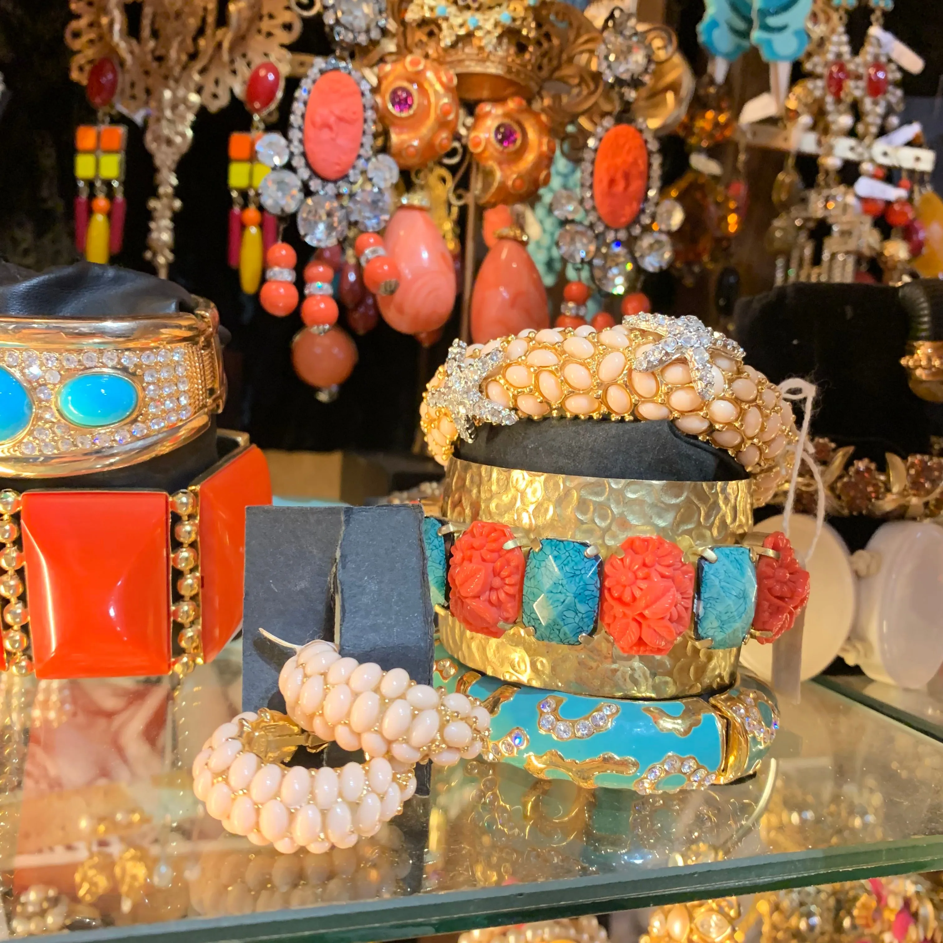 Coral and Turquoise Bracelet by  Frangos
