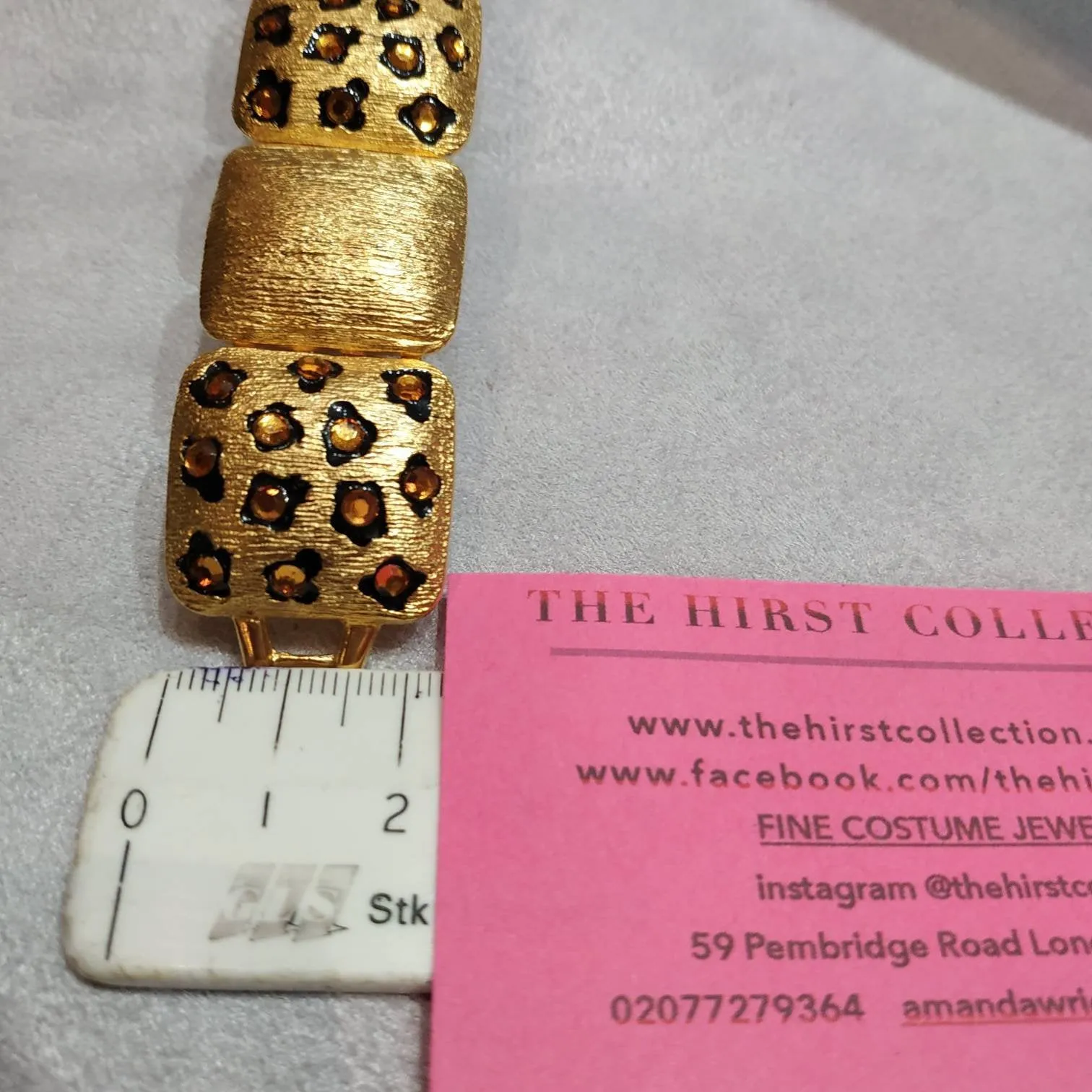 Craft Leopard print  Vintage Bracelet gold plated
