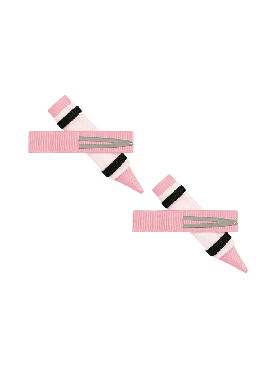 Crayon Hair Clip Set