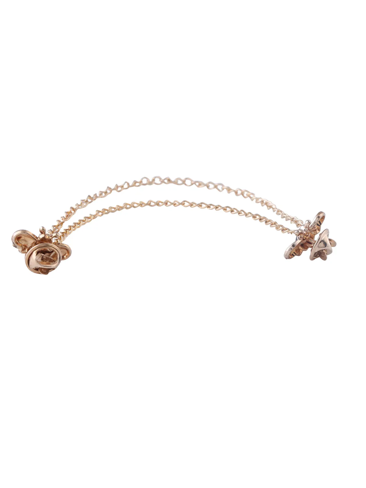 Cute Honeybee with Chain Hanging Insect Collar Brooch Pin