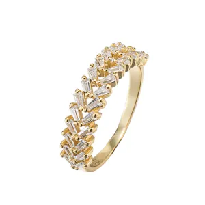 CZ Arrow Band Ring
