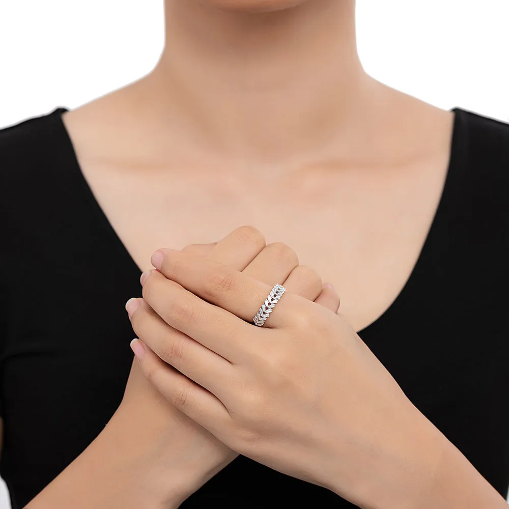 CZ Arrow Band Ring