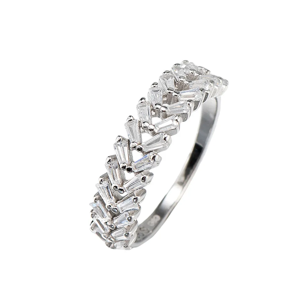 CZ Arrow Band Ring