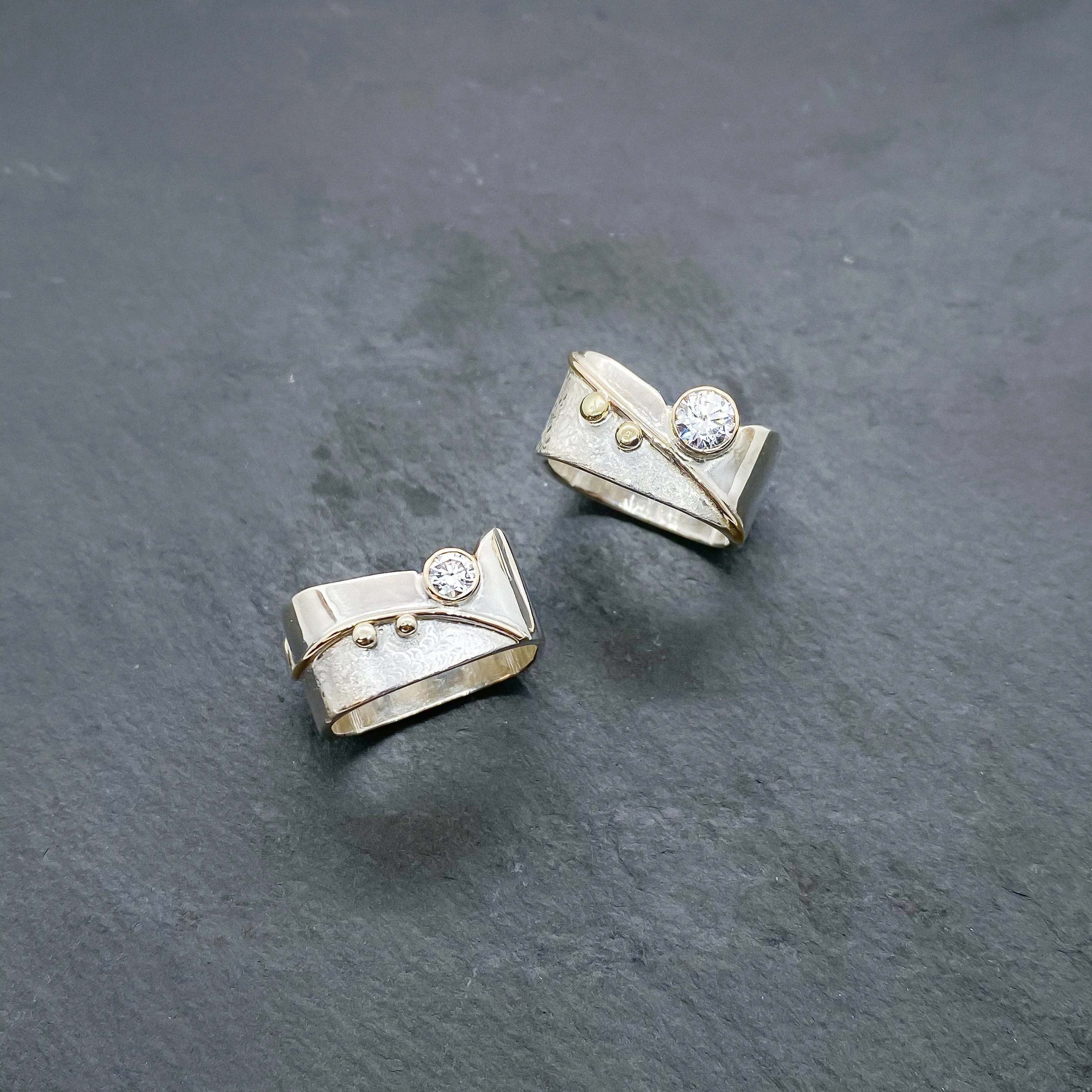 CZ Diamond Blossom Ring