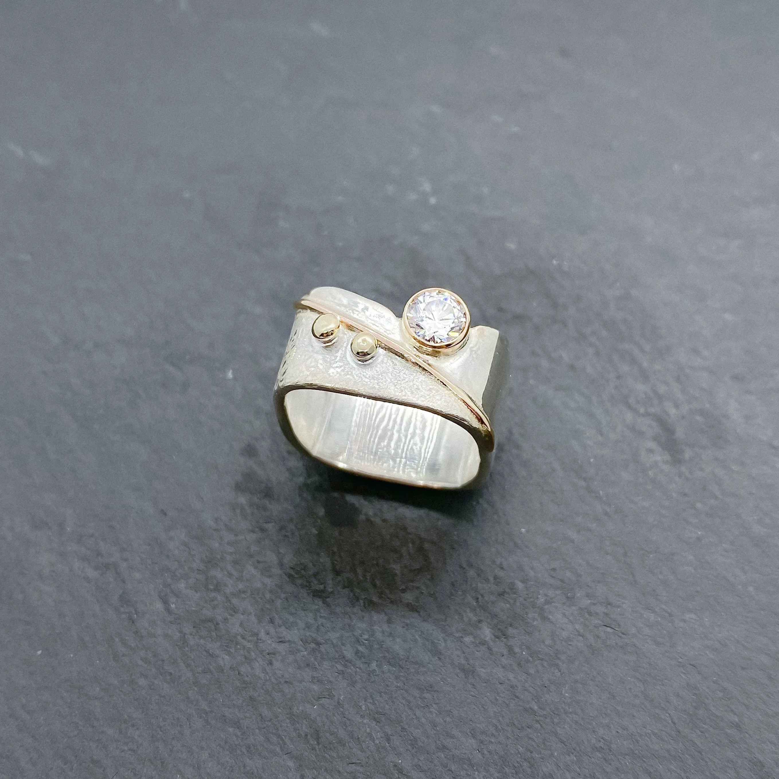 CZ Diamond Blossom Ring