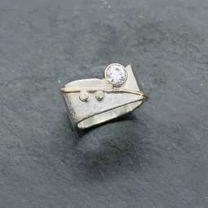 CZ Diamond Blossom Ring