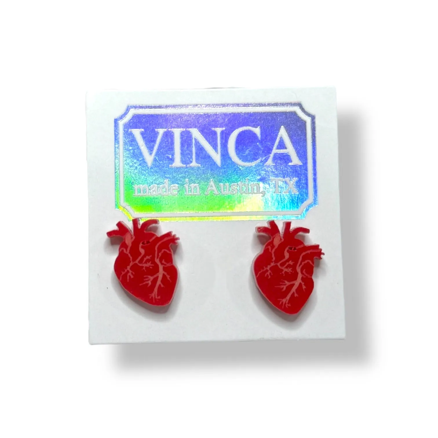Don't Miss a Beat - Anatomical Heart Earrings