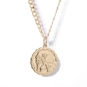 Double Sided St Christopher Pendant