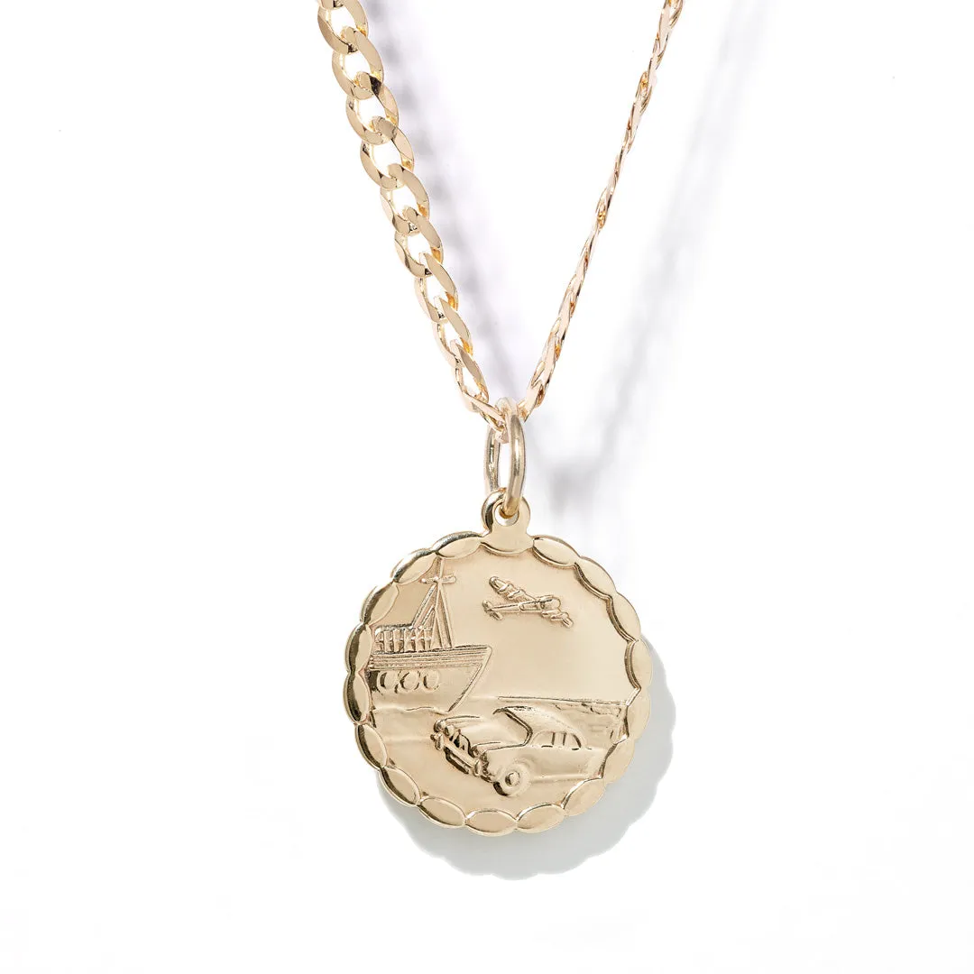 Double Sided St Christopher Pendant