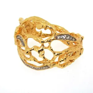 Elizabeth Taylor Bracelet for Avon Treasured Vine Gold Cuff