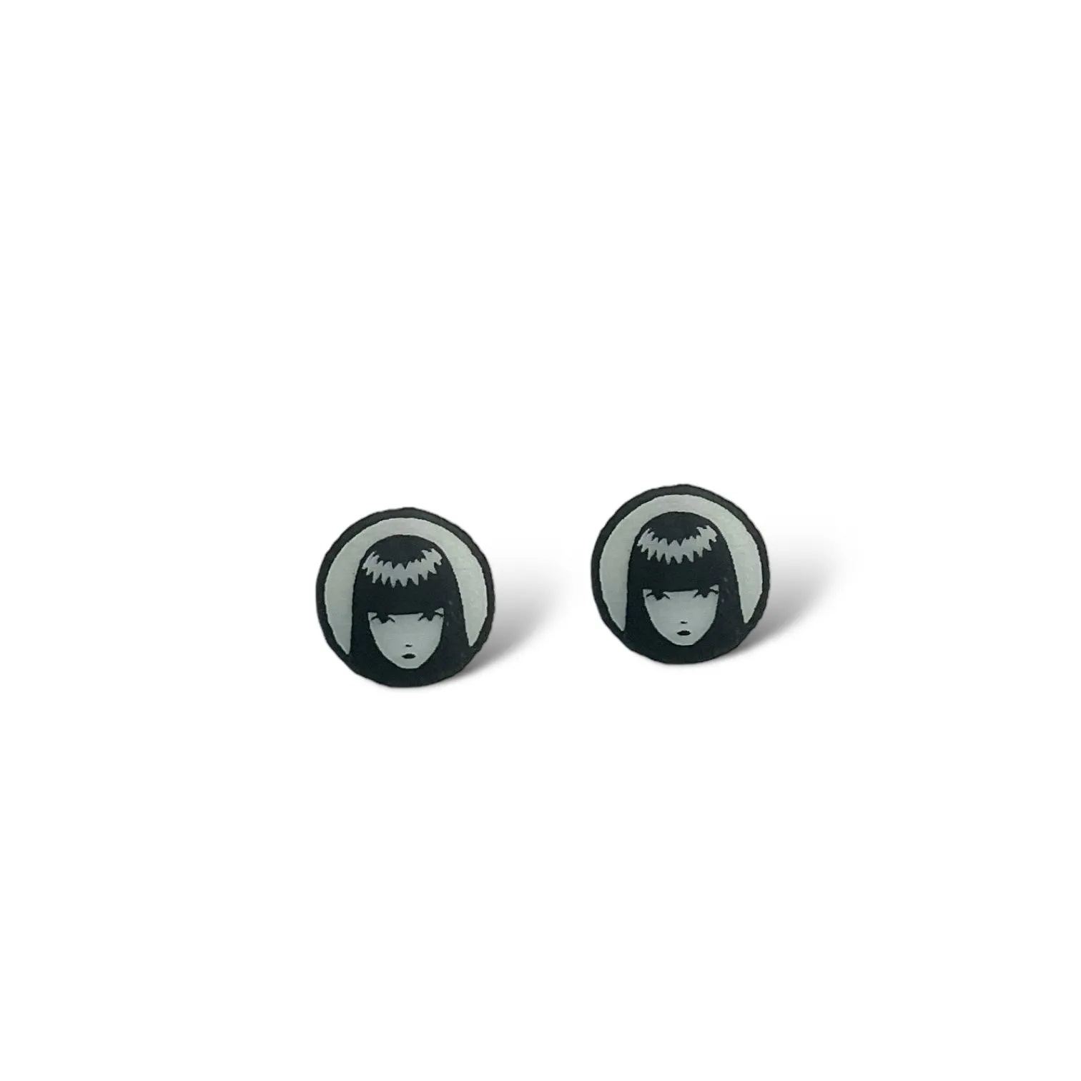 Emily The Strange? Logo Glow Studs