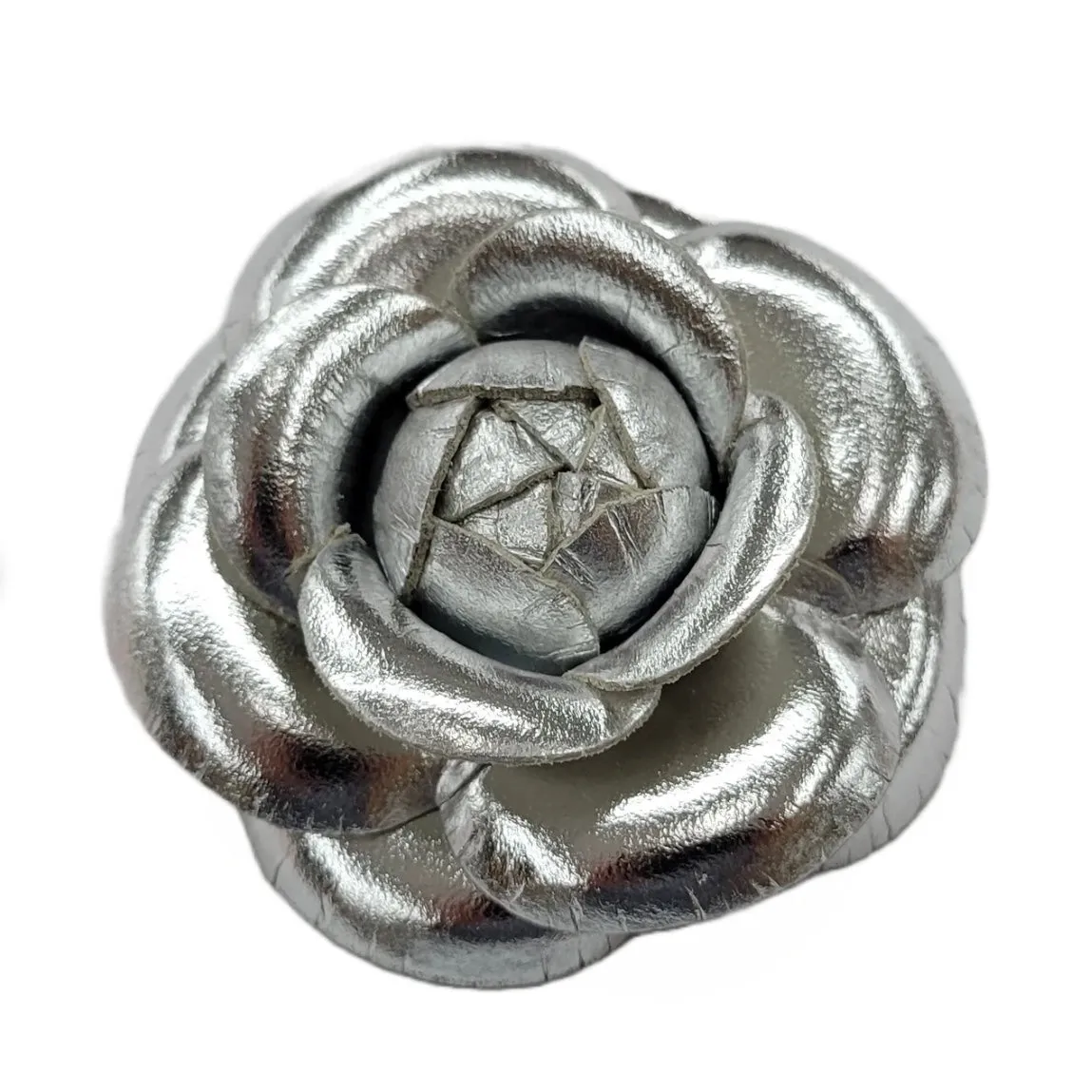 Empower Flower Brooch - Leather Rose
