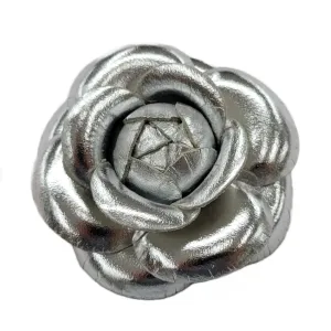 Empower Flower Brooch - Leather Rose