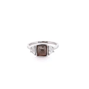 Estate 14k White Gold Salt and Pepper Diamond Ring