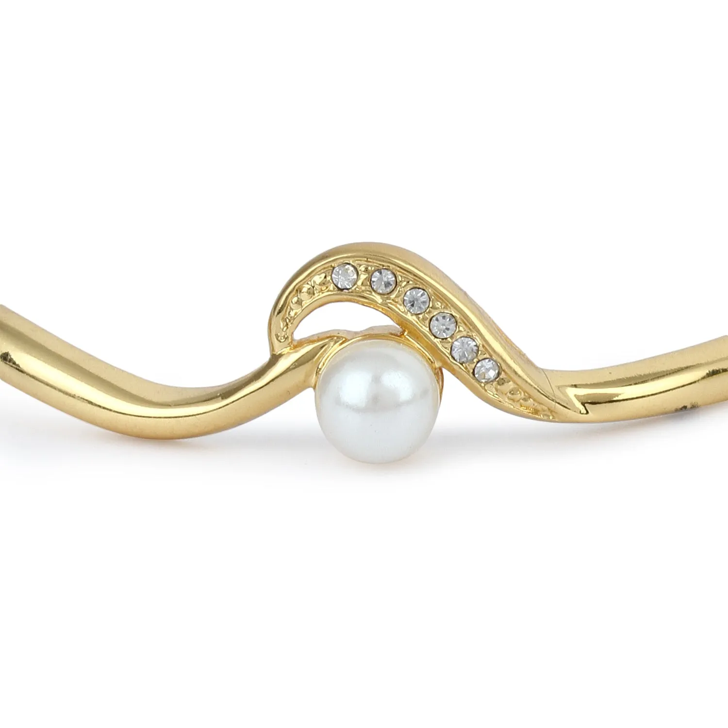 Estele Gold Plated Pearl Bracelet for women