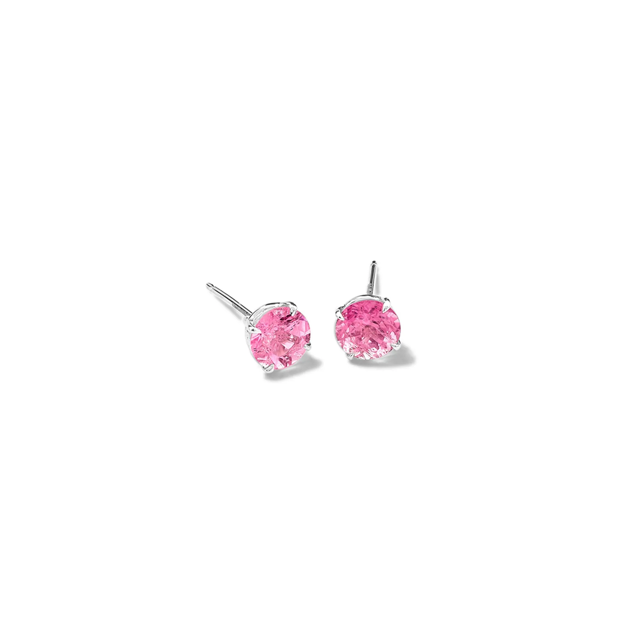 Finita Stud Earrings White Gold - Pale Pink Tourmaline
