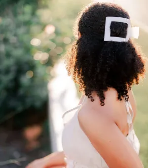 Flat Square Large Hair Clip Teleties