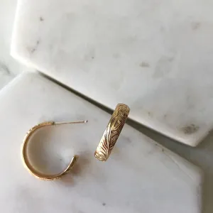 Flora Hoop Earrings