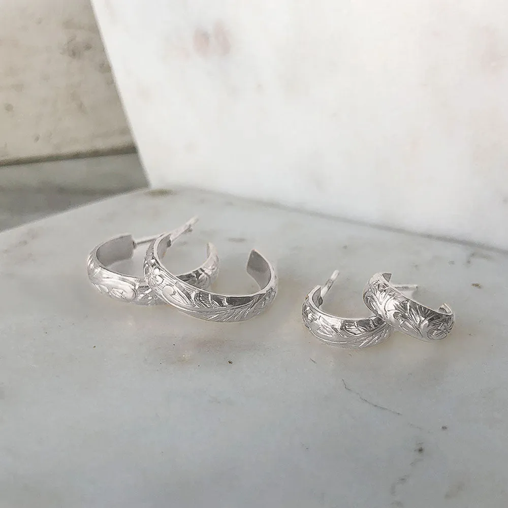 Flora Hoop Earrings
