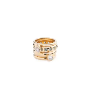 Forever & Always a Pair - Love : 1ct Diamond Bookend Ring Stack