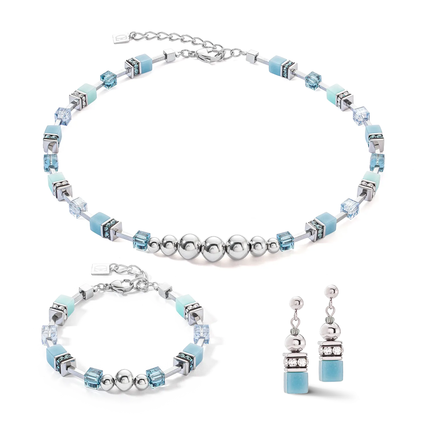 GeoCUBE? Fusion Spheres bracelet ice blue