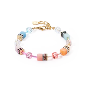GeoCUBE? Iconic bracelet aqua-apricot