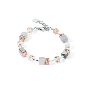 GeoCUBE? Iconic Precious bracelet rose gold-peach