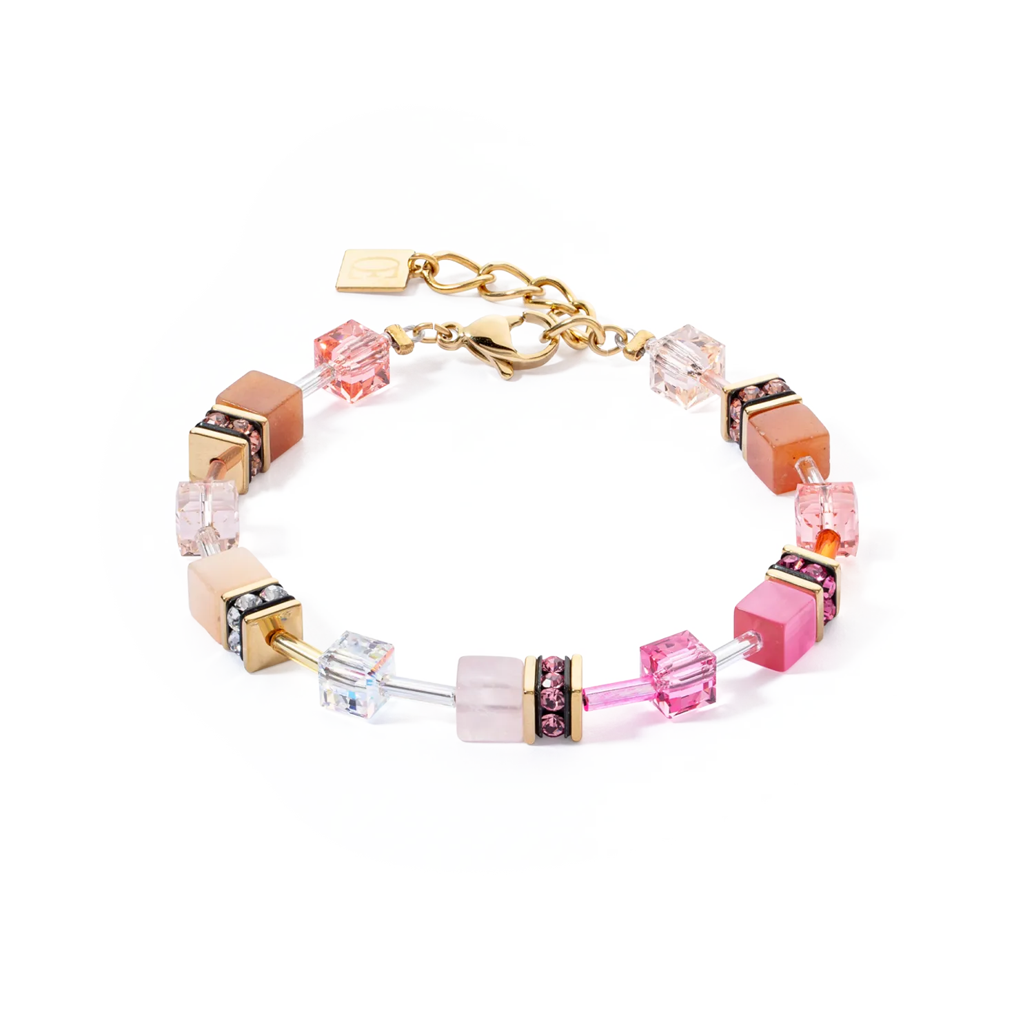 GeoCUBE? Iconic Precious bracelet rose-orange