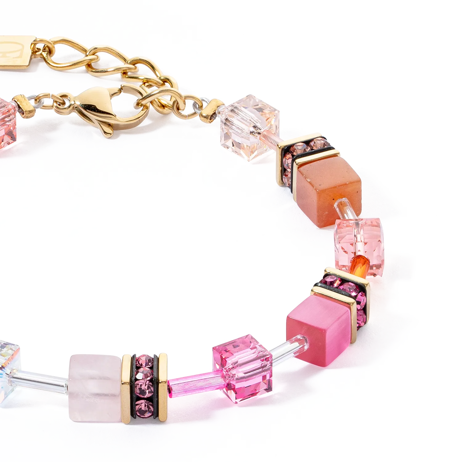 GeoCUBE? Iconic Precious bracelet rose-orange